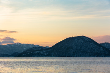 日本・北海道洞爺湖の風景