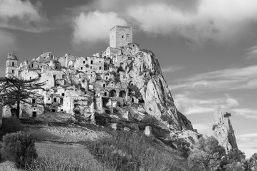 Craco, the ghost town near Matera, the city of stones. Craco famous in the world for being used in...