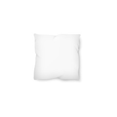 White square pillow - blank isolated mockup