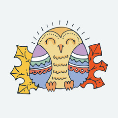 Cute little bird, cartoon hand drawn vector illustration. Cute for baby coloring pages, t-shirt print, fashion prints and other