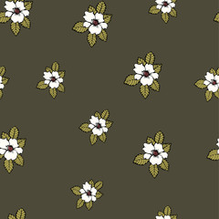 Beautiful seamless floral pattern background. 