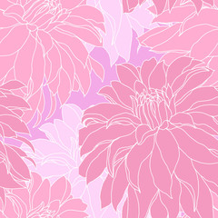 Beautiful seamless floral pattern background. 