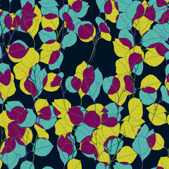 Beautiful seamless floral pattern background. 