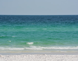 Fototapeta na wymiar Pensacola Beach in Escambia County Florida, on the Gulf of Mexico, USA