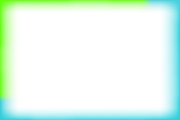 green and blue border rectangle blur and smooth white for background banner and blank copy space, banner frame watercolor art rectangle empty, colorful frame templates slide show document presentation