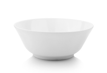 white bowl on white background