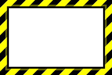 warning sign yellow black stripe frame template background copy space, banner frame striped awning yellow, stripe frame for advertising promotion special sale discount on media online beauty products