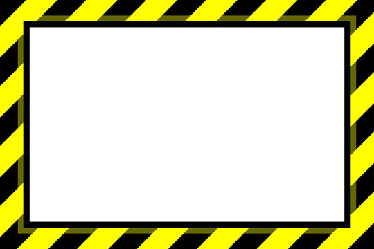 warning sign yellow black stripe frame template background copy space, banner frame striped awning yellow, stripe frame for advertising promotion special sale discount on media online beauty products