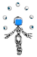 Live Screen Robot, Juggle Eyes