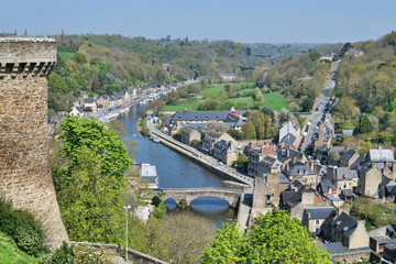 Watchtower overlooking a Medieval port city in France