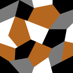 Gold, black, white and grey mosaic seamless repeat pattern image. Great for background, wrapping paper, wallpaper, fabric and more.