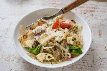 こんにゃく　しらたき　日本食 noodles made from konnyaku japan