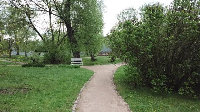 Spring at the I.E. Manor Museum Repina Zdravnevo