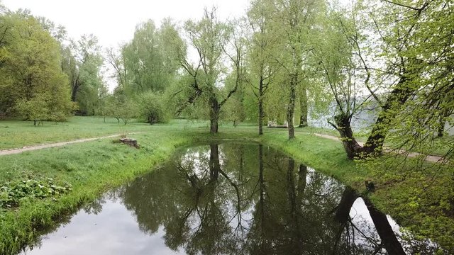 Spring at the I.E. Manor Museum Repina Zdravnevo