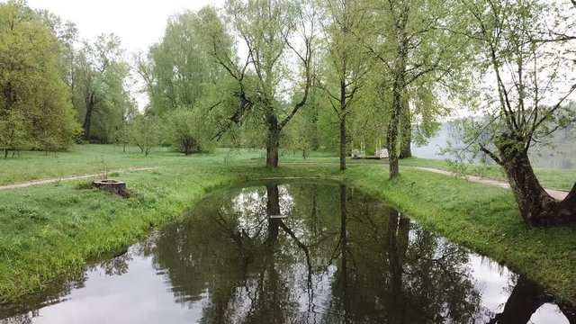 Spring at the I.E. Manor Museum Repina Zdravnevo