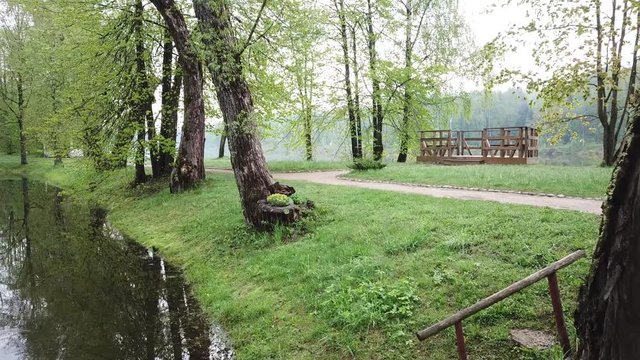 Spring at the I.E. Manor Museum Repina Zdravnevo
