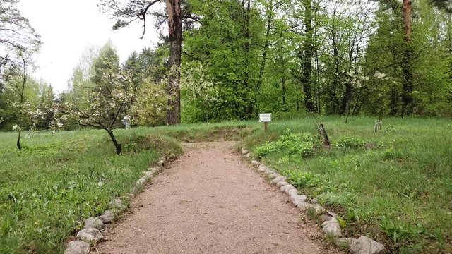 Spring at the I.E. Manor Museum Repina Zdravnevo