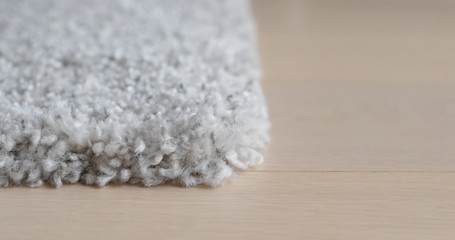 Grey carpet on the floor