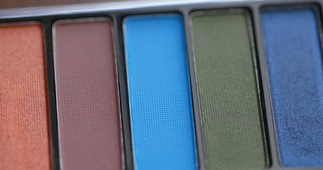 Eye shadow palette for make up