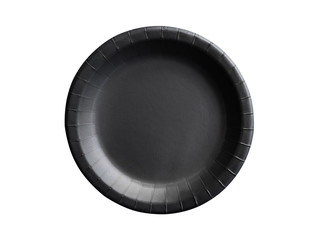 Paper plate isolated on white