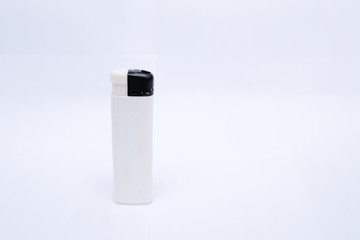 White lighter isolated on a white background