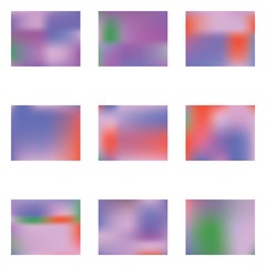 Bright blurred graphics from various combinations of colors and shades.