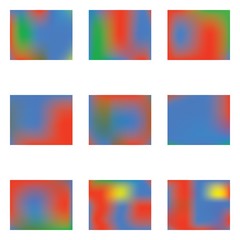 Naklejka premium Gradient mesh painted in different colors.