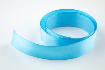 Shiny blue ribbon 