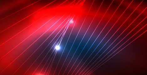 Color neon lights with waves abstract background