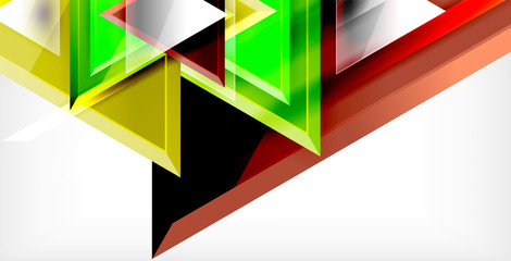 3d triangular vector minimal abstract background design, abstract poster geometric design