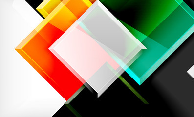 Color squares futuristic abstract background