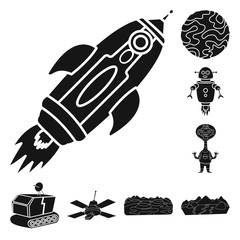 Isolated object of colonization  and sky logo. Collection of colonization  and galaxy  vector icon for stock.
