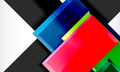 Colorful square and rectangle blocks background