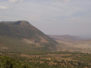 Obraz na płótnie Canvas Bergpanorama am Mount Longonot