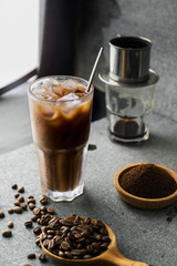 Vietnamese traditional coffee.