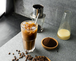 Vietnamese traditional coffee.