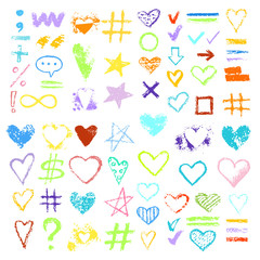 design chalk vector textures hand drawn textures