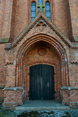 Fototapeta na wymiar door of the church