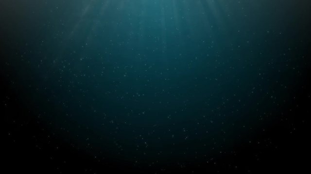 ocean background with sunray, underwater scene