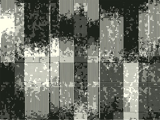 Abstract grunge vector background. Monochrome composition of irregular graphic elements.