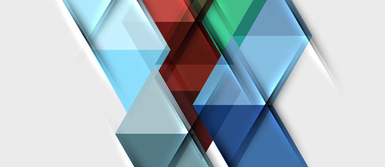 Fototapeta premium Triangle geometrical modern business presentation design template