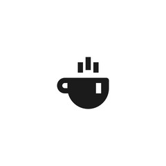 work rest icon design. a cup of hot coffee symbol. simple clean professional business management concept vector illustration design.