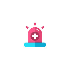 hospital alarm patient room alert notification for doctor and nurse icon design. medical healthcare vector illustration