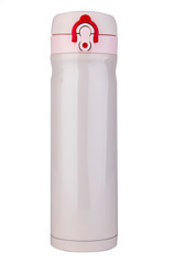 Thermos white background