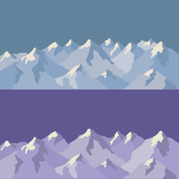 Mountains vector illustration © Anuar