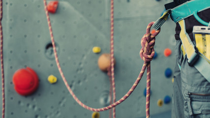 Rope with Climbing eight knot