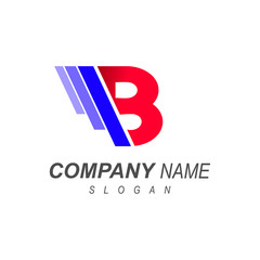  logo letter b,  company initials, company initials that serve fast delivery services, logo b with a simple look