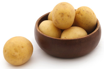 Fresh whole potatoes