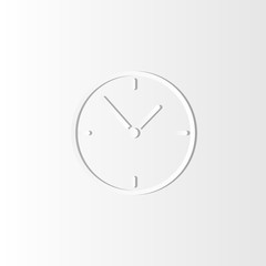Clock icon vector in trendy style. Simple modern design illustration.