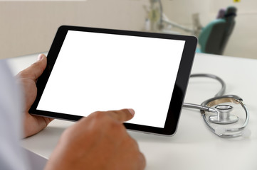 Dentist dental tool to teeth x-ray work Looking At Teeth X-ray On Computer